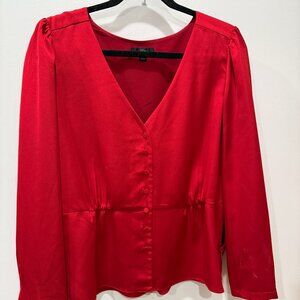 J. Crew Silk Effect Holiday Blouse